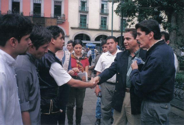 Prof. Marco con el gobernador de Veracruz