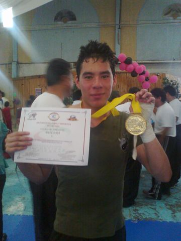 1er. Lugar en combate en su categoria Ivan Martinez
